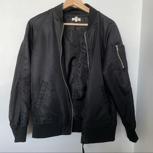 Urban Outfitters black bomber jacket